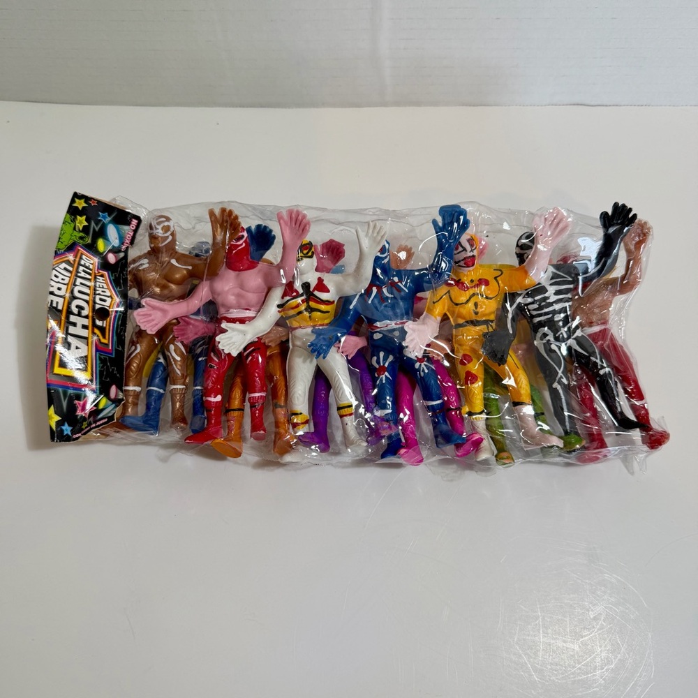 Mexican wrestlers Lucha Libre set of 12 figures